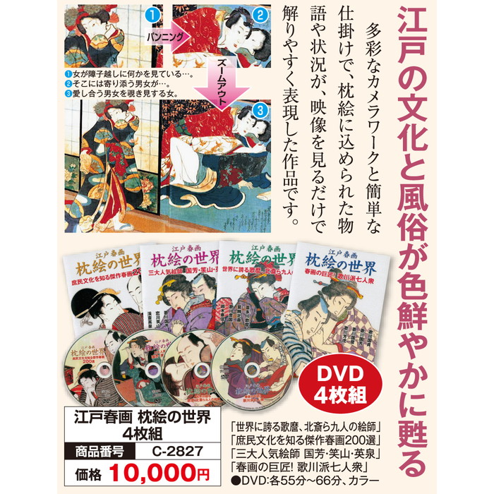 江戸春画 枕絵の世界 Dvd4巻組 昭和文芸社